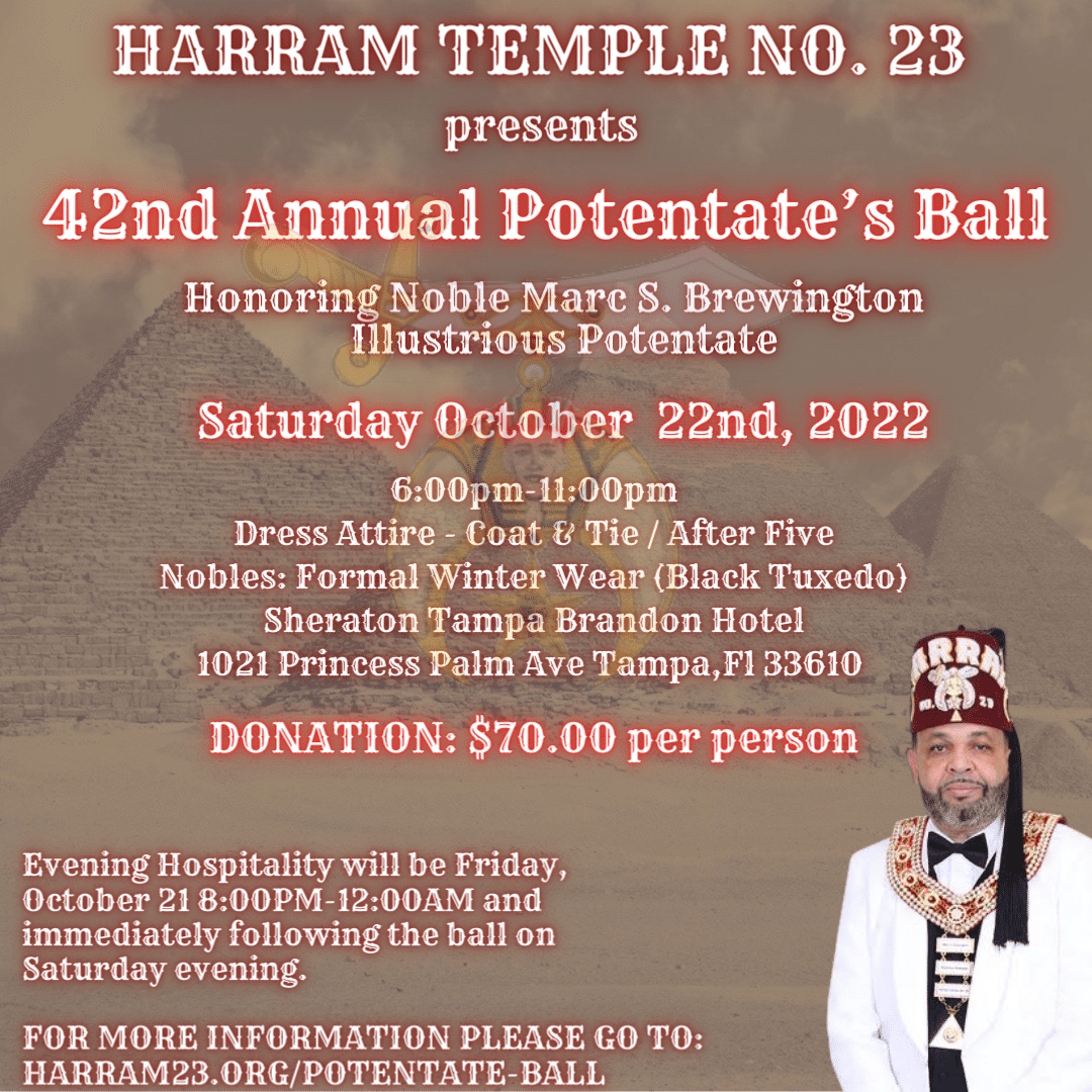 42nd Annual Potentate Ball Harram Temple